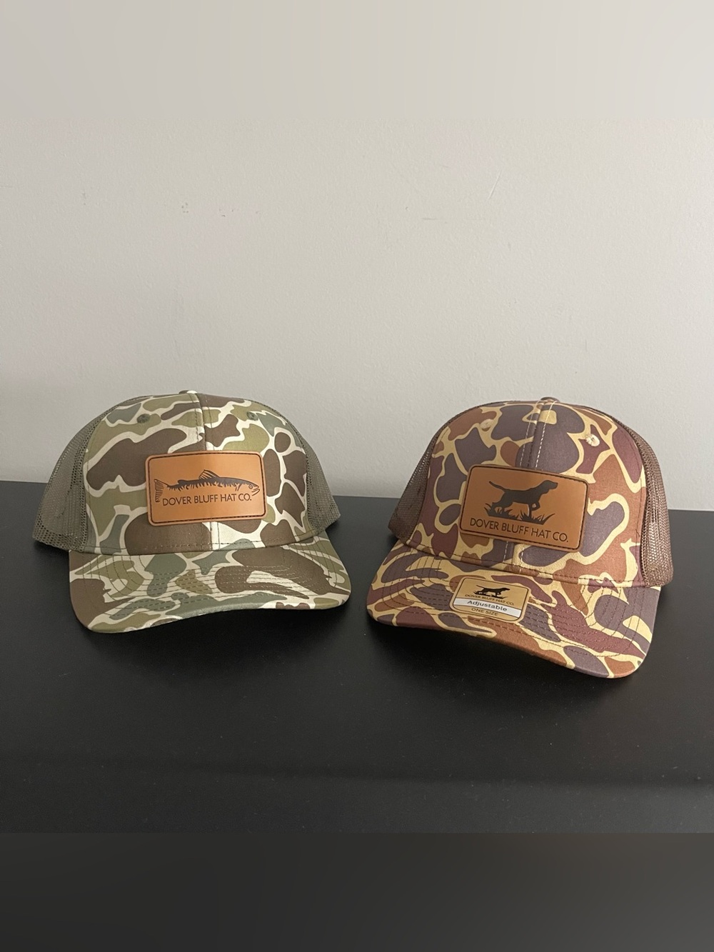 Men's Camouflage Trucker Hat - Olive & Brown